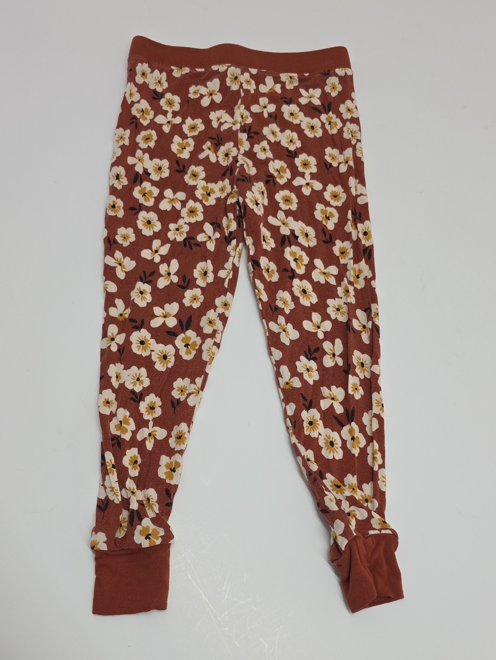 Little Sleepies Rust Floral Kids Pajama Bottoms Size 6-12 Month